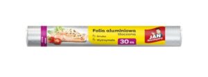 Folia aluminiowa JAN NIEZBĘDNY 30m do pieczenia i grillowania GRUBA I WYTRZYMAŁA