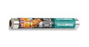 Folia aluminiowa ANNA ZARADNA 50M  długość: 50 metrów , szerokość: 28 cm, żaroodporna, dwustronna