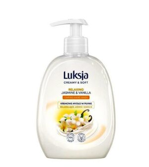 Mydło w płynie z dozownikiem pompką LUKSJA kremowe Creamy & Soft Jaśmin i Wanilia 500 ml