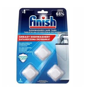 Tabletki kapsułki do CZYSZCZENIA Zmywarki FINISH - 3szt SILNIE ODTŁUSZCZAJĄCE