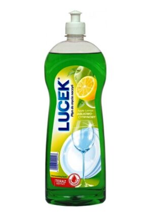 Płyn do mycia Naczyń LUCEK Apple & Lemon 1L  JABŁKOWO CYTRYNOWY