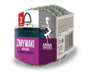 Zmywak kuchenny ANNA ZARADNA 3 szt. – metalowy