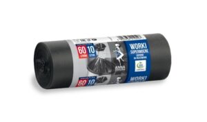 Worki na śmieci ANNA ZARADNA LDPE Supermocne 60L 10 szt. czarne
