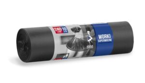 Worki na śmieci ANNA ZARADNA LDPE Supermocne 240L 10 szt. czarne