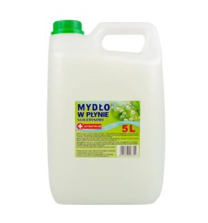 Mydło w płynie BIAŁE antybakteryjne 5L glicerynowe KONWALIOWE