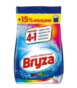 Proszek do prania BRYZA 4w1 kolorowe tkaniny 4.55kg
