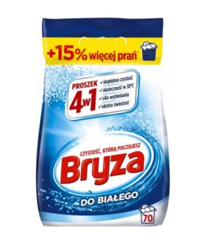 Proszek do prania BRYZA 4w1 białe tkaniny 4.55kg