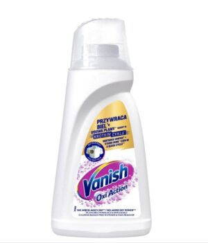Odplamiacz w żelu Vanish Oxi Action WHITE Żel Odplamiacz do Białych Tkanin 1L