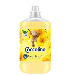 Płyn do płukania tkanin COCCOLINO Fresh & Soft Happy Yellow 1,7L 68 prań ŻÓŁTE LETNIE KWIATY