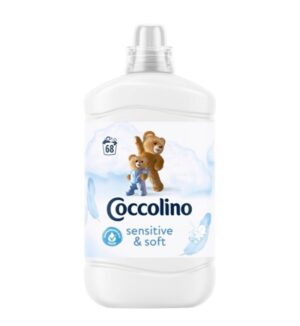 Płyn do płukania tkanin COCCOLINO Sensitive & Soft 1,7L 68 prań DELIKATNE BIAŁE KWIATY
