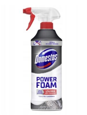 Pianka spray DOMESTOS ZERO KAMIENIA to piana aktywna do czyszczenia ŁAZIENEK I TOALET 435ml  USUWA 100% KAMIENIA