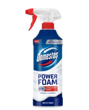 Pianka spray DOMESTOS Power Foam Arctic Fresh to piana aktywna do czyszczenia ŁAZIENEK I TOALET 435ml ARKTYCZNA ŚWIEŻOŚĆ