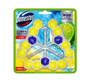 Zawieszka Kostka toaletowa Koszyk do WC LIME Domestos KOSTKA TRIO POWER 5 LIME 3X55g 3 szt.