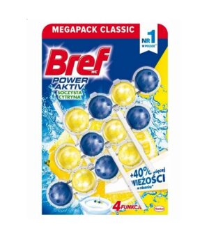 Zawieszka Kostka toaletowa do WC BREF POWER AKTIV Lemon Cytryna 50g x 3 koszyczek koszyk