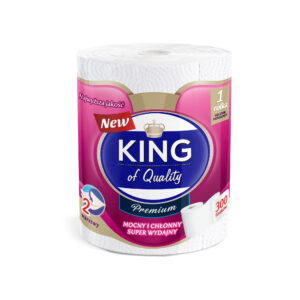 Ręcznik papierowy KING OF QUALITY PREMIUM  1 rolka 2 warstwy 100% CELULOZA
