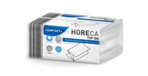 Ręcznik papierowy BIAŁY składany w listkach 23x22 V ZZ HORECA COMFORT + TYP 150 2 warstwy 100% CELULOZA opakowanie foliowe