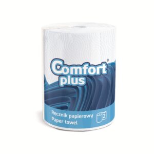 Ręcznik papierowy COMFORT PLUS 2 warstwy 100% CELULOZA 1 rolka