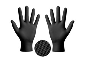 Rękawiczki Rękawice jednorazowe HAND ARMOR Diamond Black rozmiar L 100szt NITRYLOWE BEZPUDROWE Super Mocne