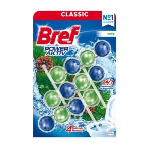 Zawieszka Kostka toaletowa do WC BREF POWER AKTIV Pine Sosna 50g x 3 koszyczek koszyk