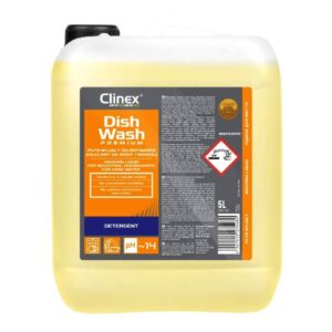Płyn do zmywarek myjący CLINEX DiShine Premium – profesjonalny płyn myjący do zmywarek gastronomicznych 5L