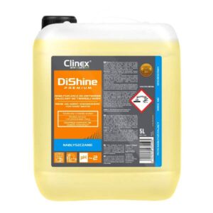 Płyn do zmywarek nabłyszczający CLINEX DiShine Premium – profesjonalny płyn nabłyszczający do zmywarek gastronomicznych 5L