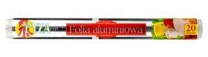 Folia aluminiowa PYZA 20m do pieczenia i grillowania WYTRZYMAŁA
