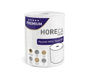 Ręcznik papierowy HORECA PREMIUM TYP 250 1 rolka 3 warstwy 50 m 100% CELULOZY